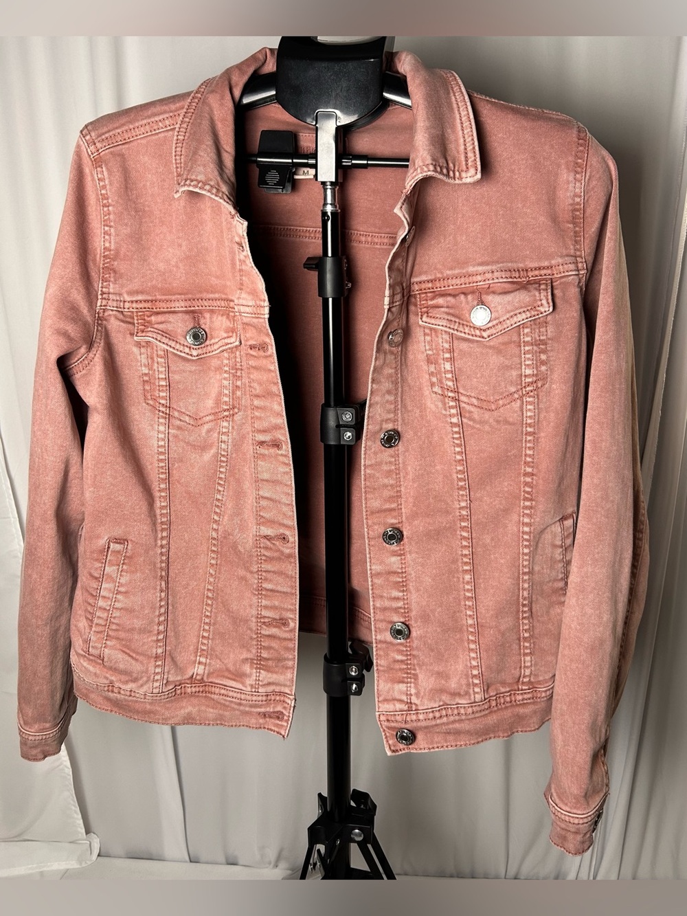 Classic Pink Washed Denim Jacket - Maurice’s